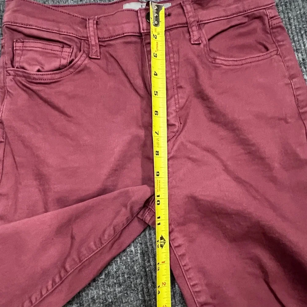 Joe's Jeans Rosy Ash Wide Leg High Rise Pants Mauve 28 Crop Womens Stretch Ankle - Picture 5 of 10